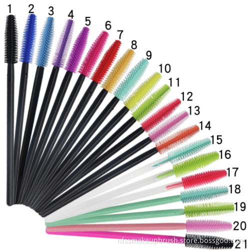 Wholesale Silicone Small Mascara Brush Makeup Disposable
